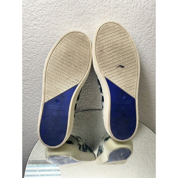 Rothys The Original Sneaker Shibori Tye Dye Limited Edition Sea Green Size 10 - Picture 8 of 8